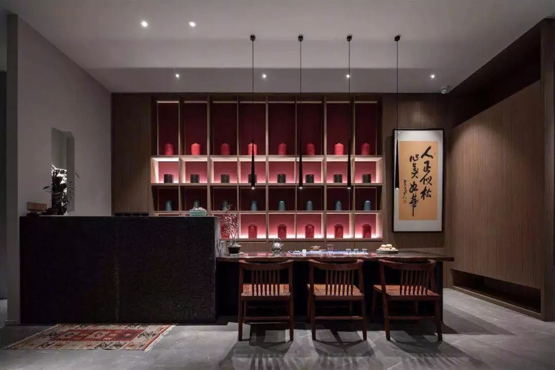 曦所 | 墨香茶韵的中式藏馆,小而美的生活空间-8