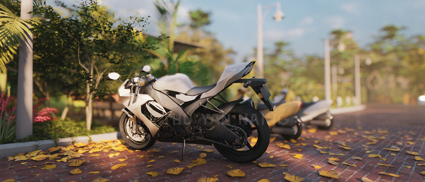 Anastasiya Gushchina丨庭院丨Architecture Animation Project with Rangoon-9