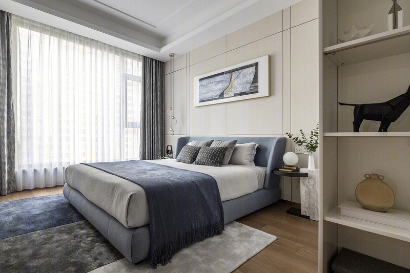 李娜设计咸阳外滩一号样板间 打造空中庭院江景豪宅-56