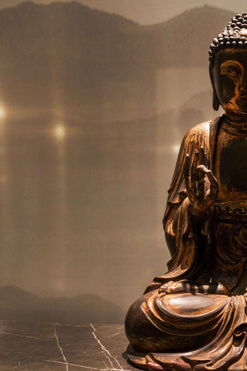 东方净琉璃世界药师佛寺室内设计-12