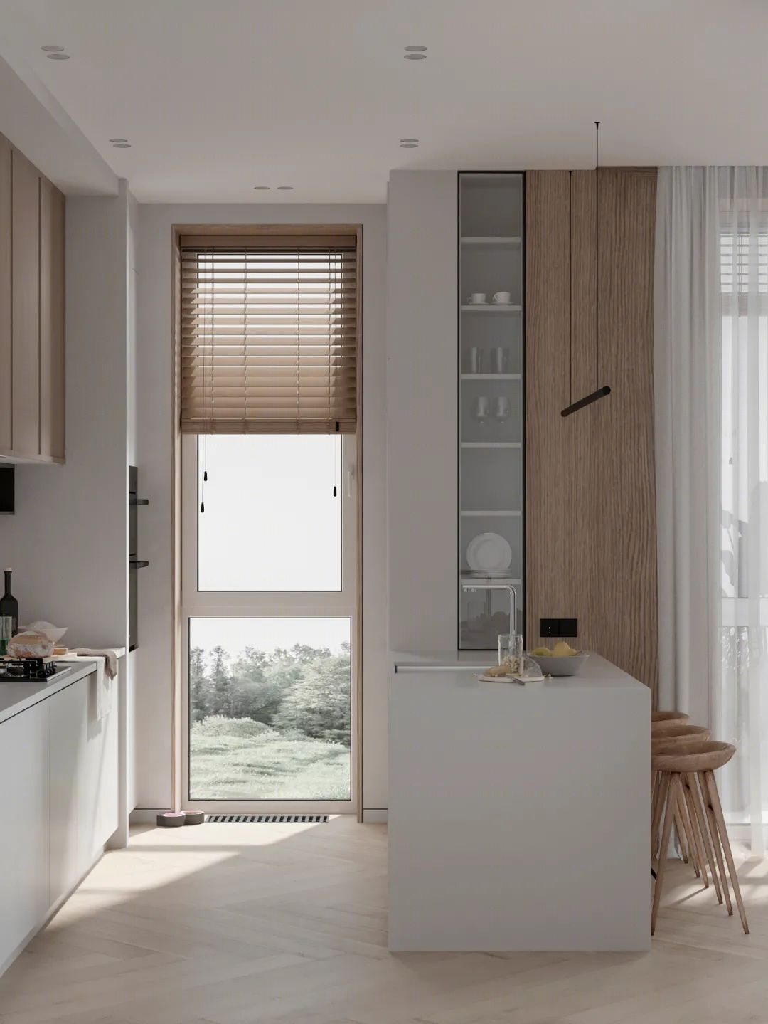 75㎡极简原木居丨Tomkin Design-31