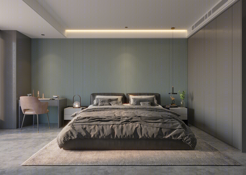 山东青州翠和家园现代平层公寓设计丨中国山东丨刘跃飞设计师-10