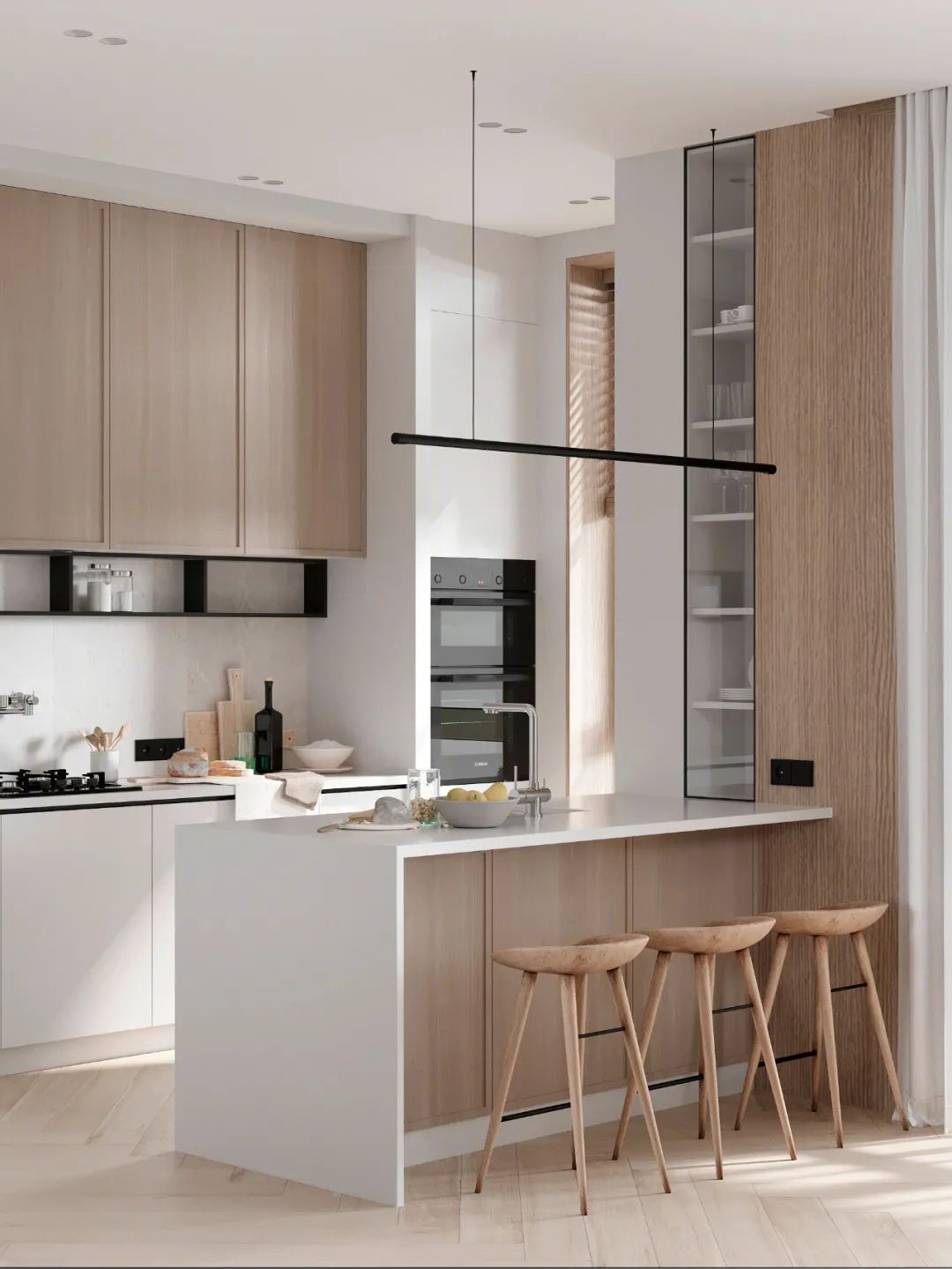 75㎡极简原木居丨Tomkin Design-32