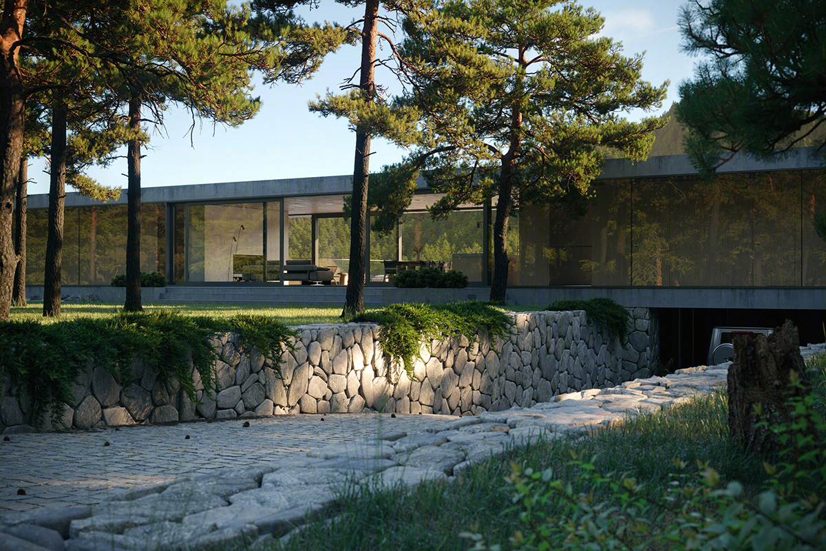 Scandinavia 自然海岸的混凝土建筑-10