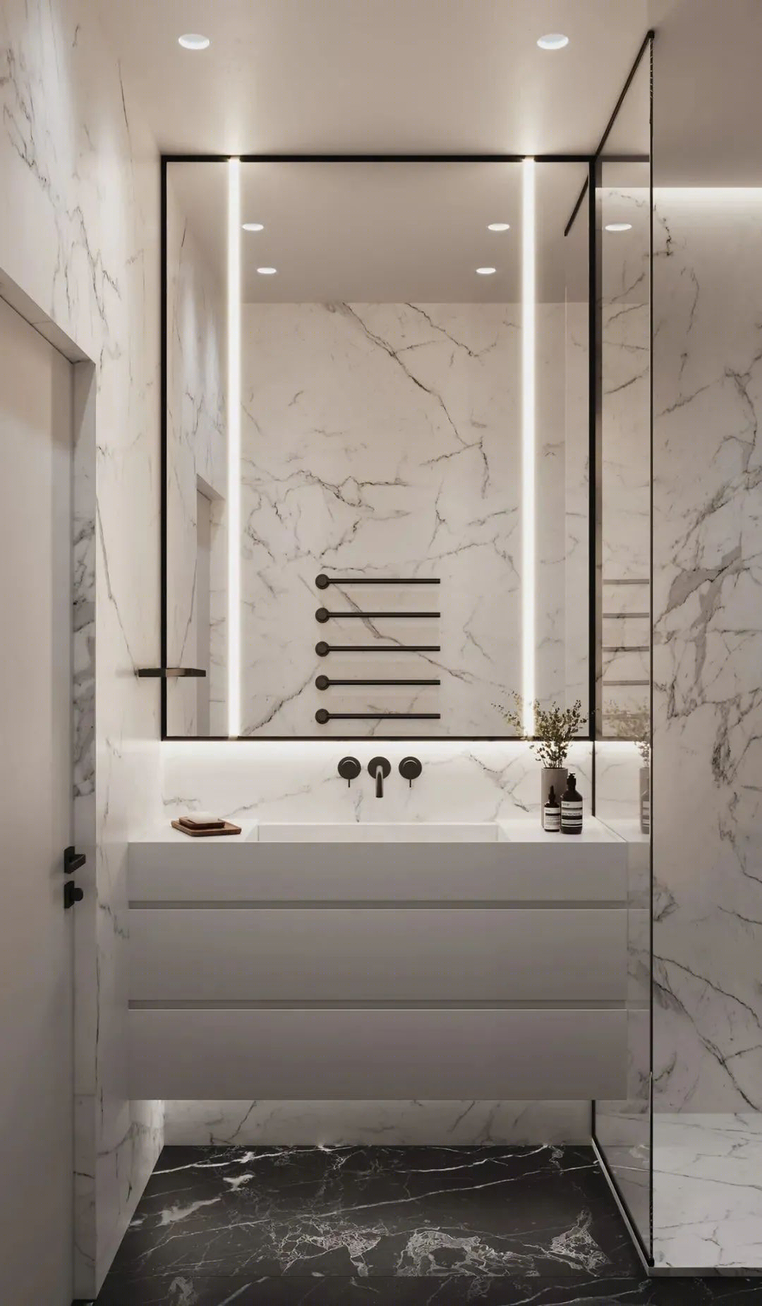 莫斯科 55㎡极简公寓丨俄罗斯莫斯科丨Dzerassa Design-26