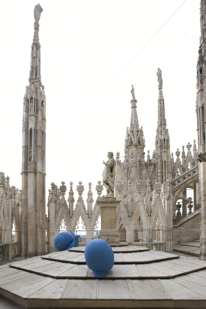 装置艺术品 & 蓝色蜗牛-14