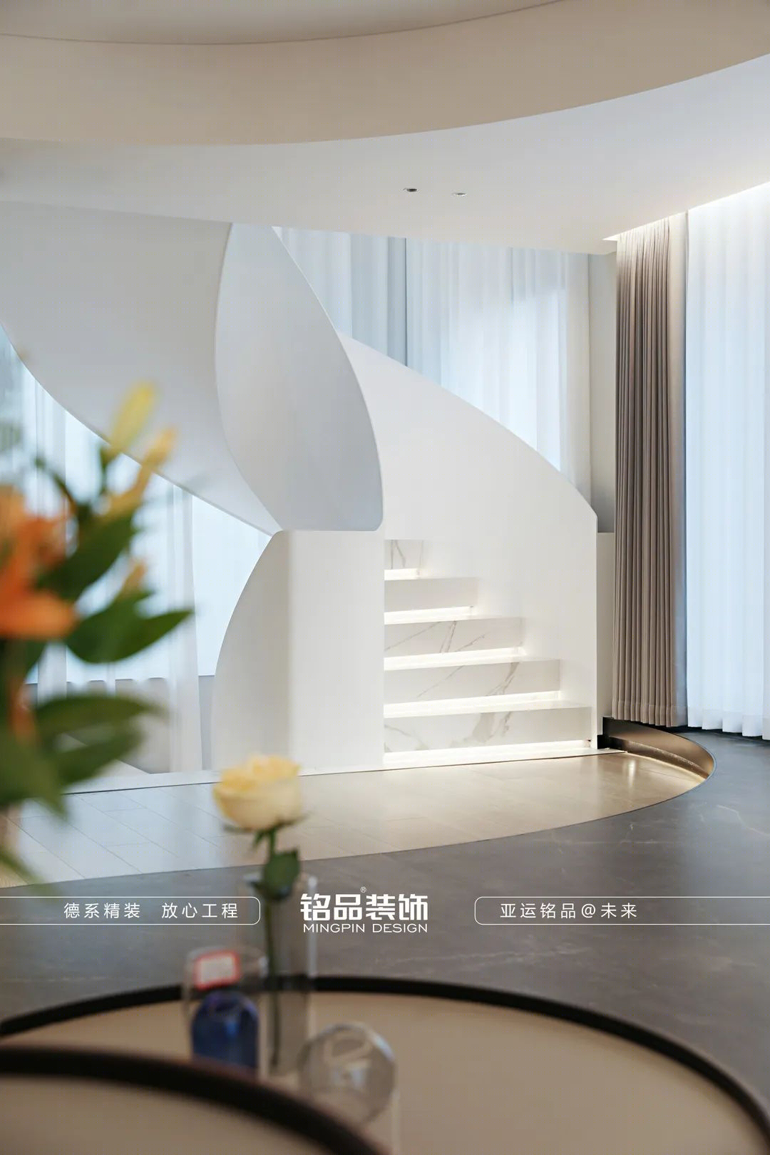富阳旋转楼梯别墅丨中国杭州丨铭品装饰-33