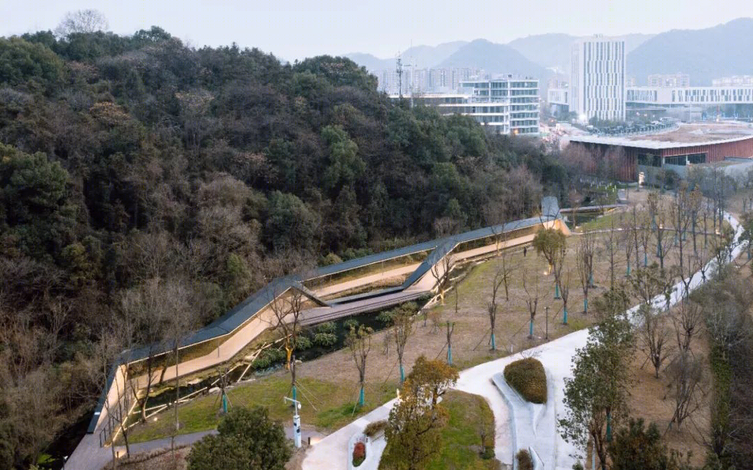 浙江音乐学院「溪上飞檐」丨中国杭州丨line+建筑事务所,gad-112