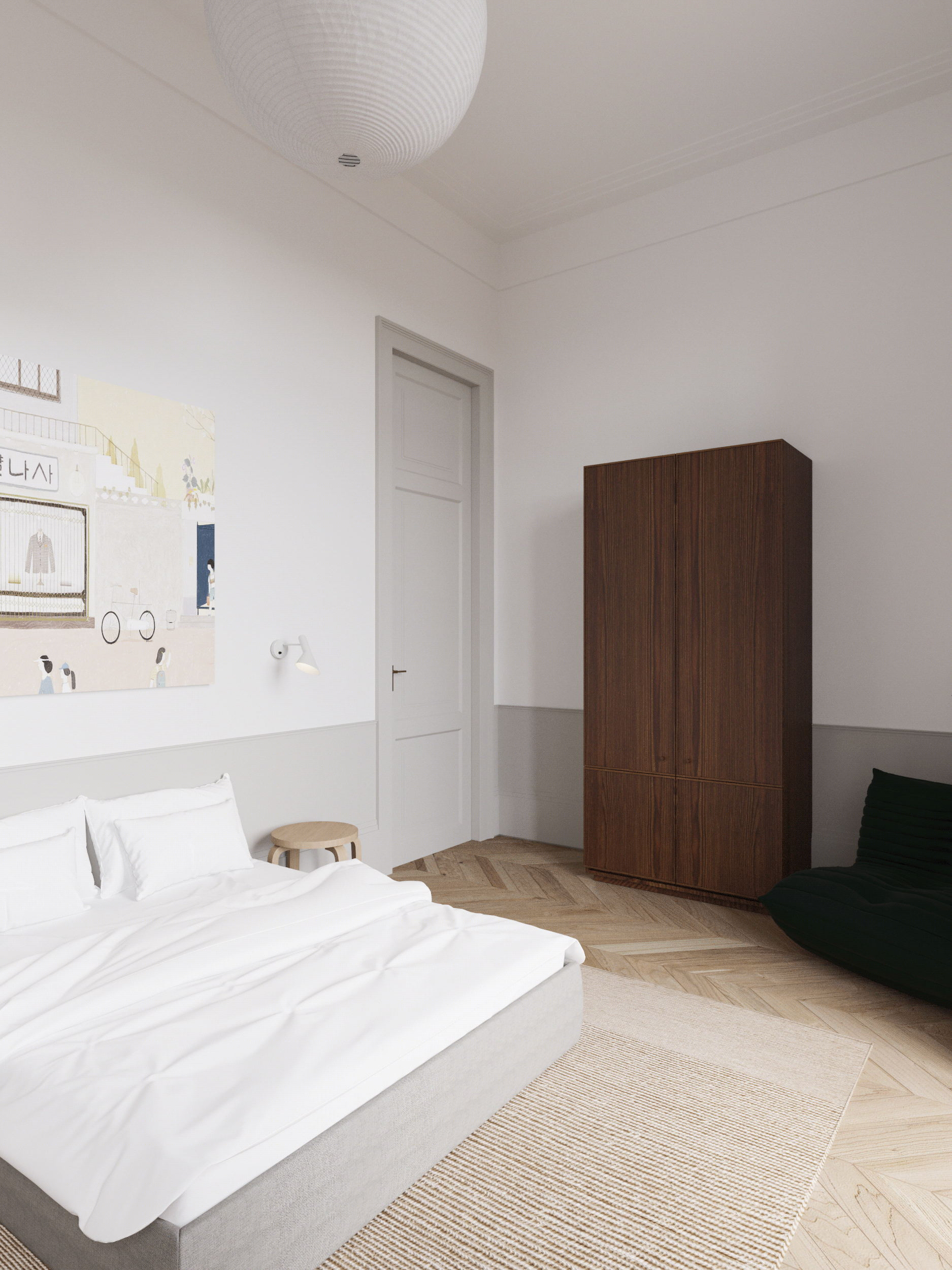 170㎡原木与白色 既温馨又舒适-28