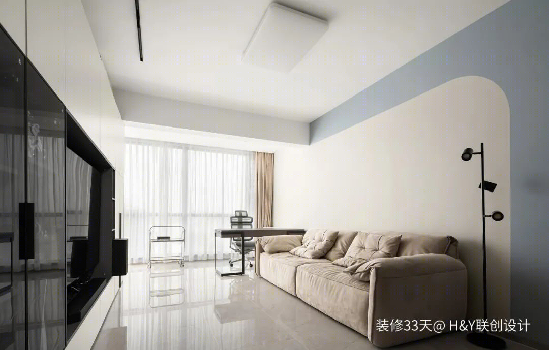 广州 84 平简约清新实用二居室丨中国广州丨H&Y 联创设计-11