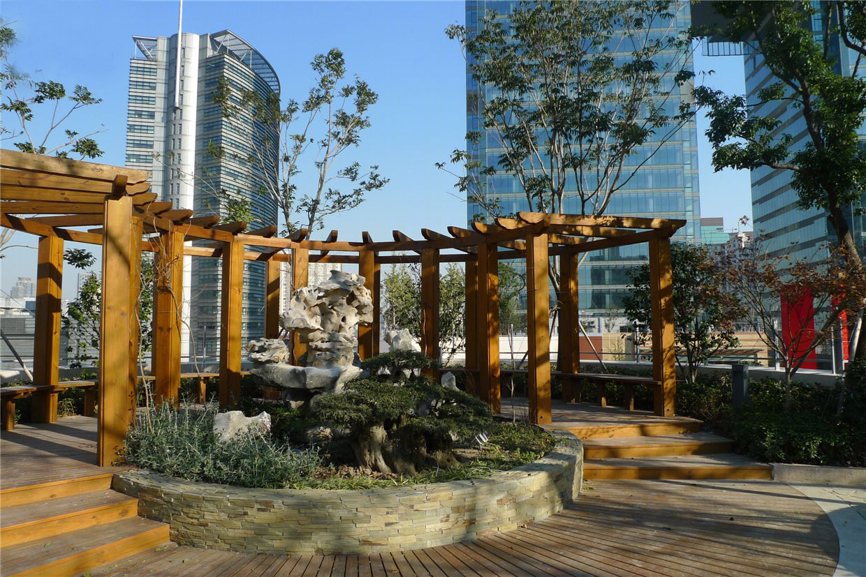 金虹桥国际中心屋顶花园景观-19