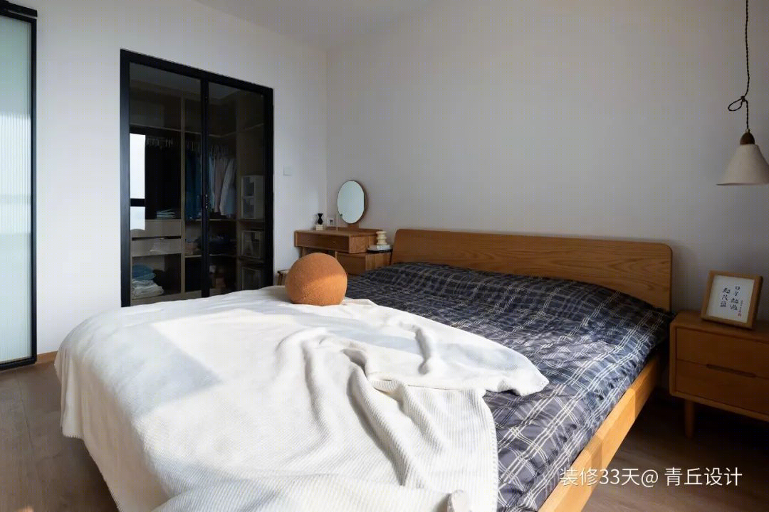 自然原木简约三室丨中国成都丨青丘设计-29