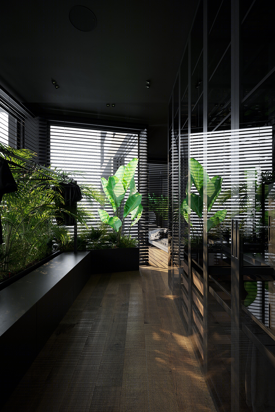高级黑++自然绿家居空间设计丨Igor Sirotov Architects-26