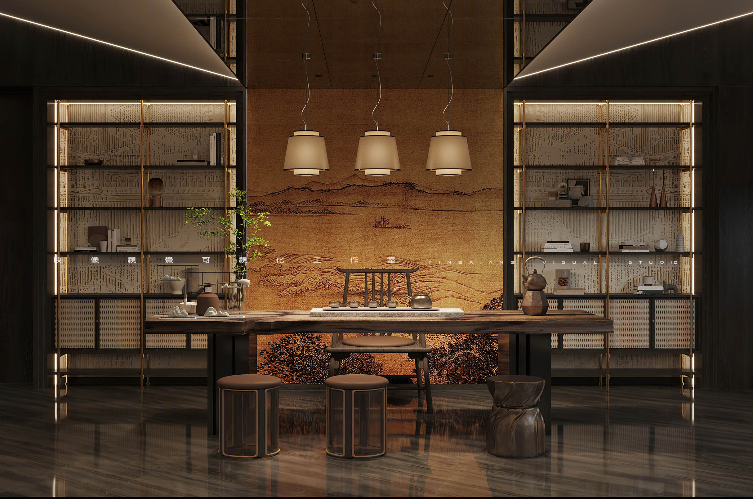 现代工业风办公空间设计丨映像視覺可视化工作室-7