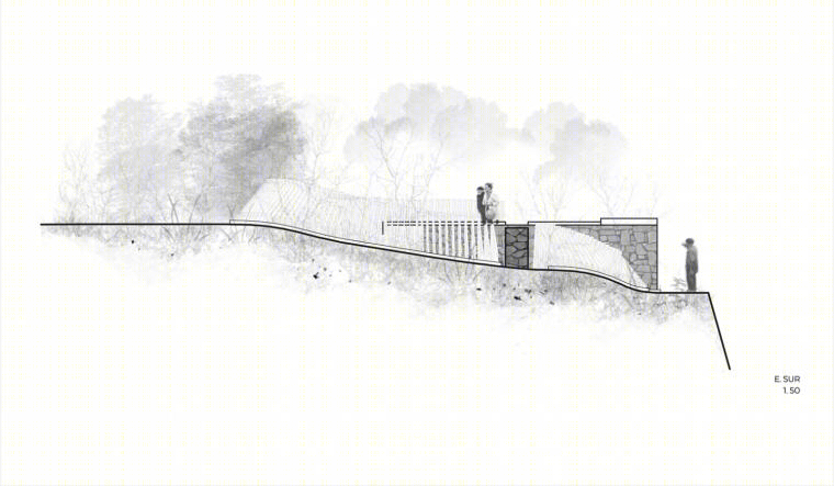 Chile Los Quenes村庄观景装置丨Matias Leyton-44