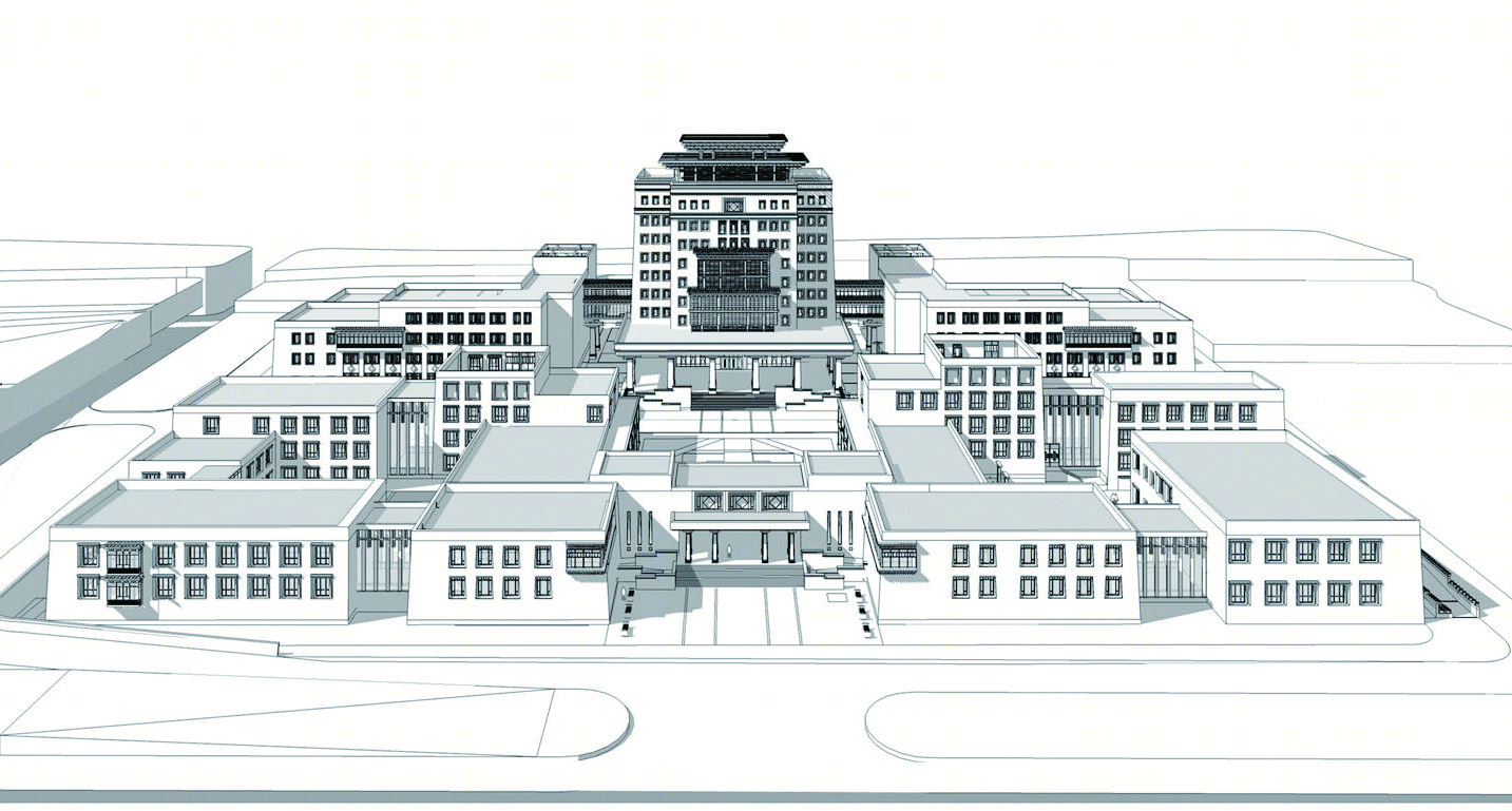青海玉树州行政中心丨清华大学建筑设计研究院-50