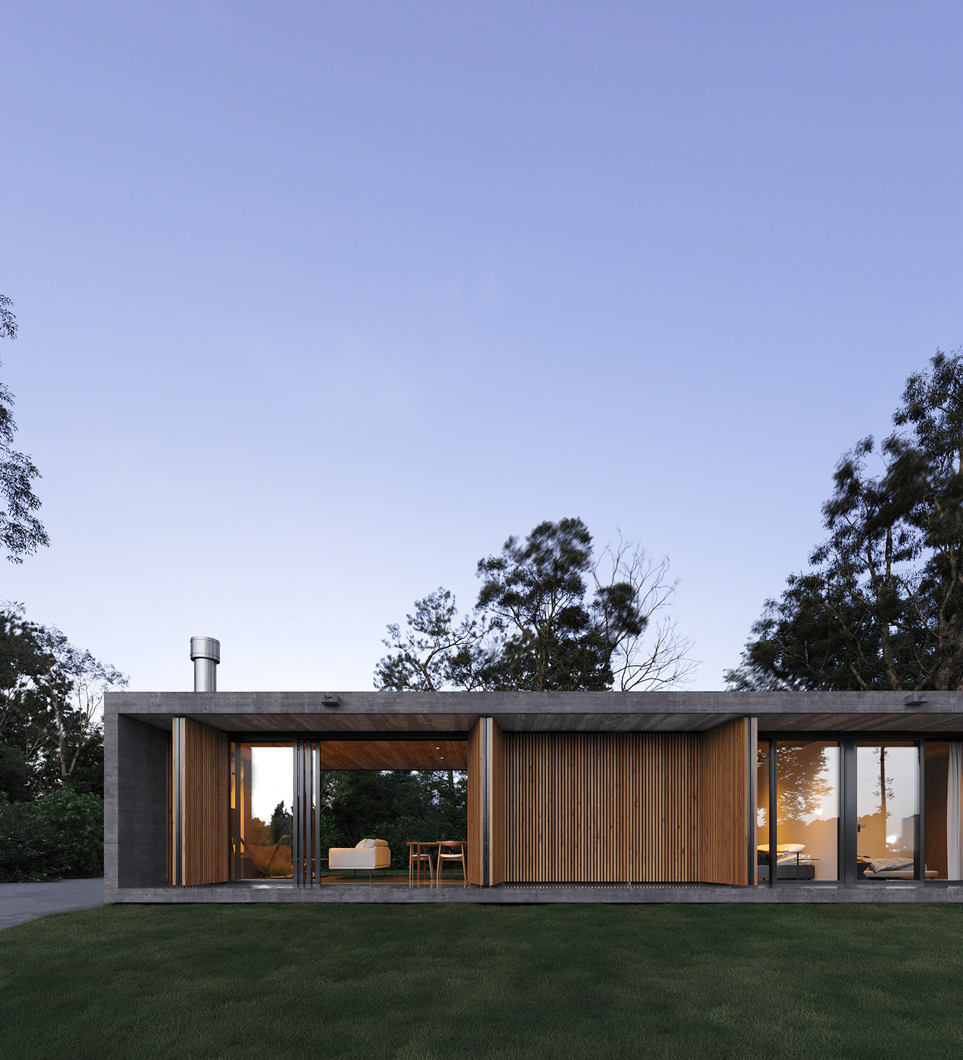 Anastasiya Gushchina丨别墅建筑丨Marindia House CGI-1