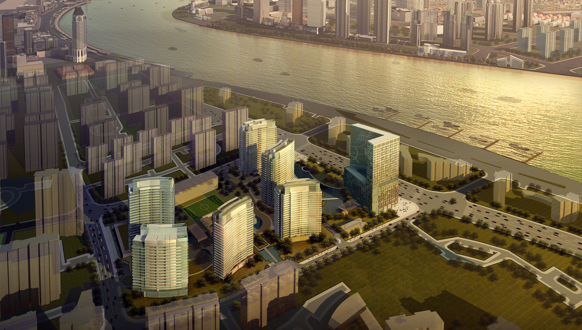 上海外滩黄浦湾住宅景观-19