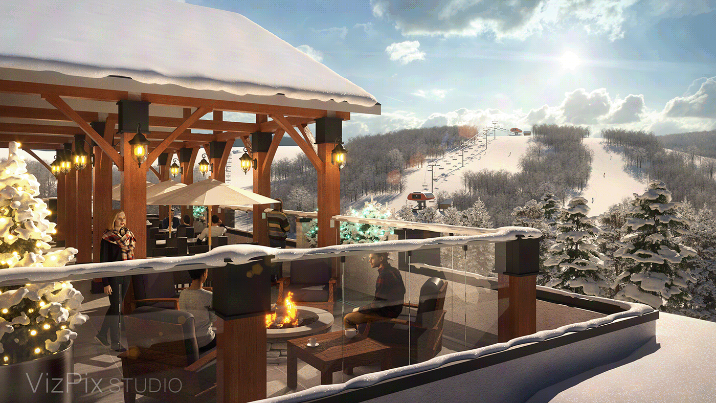 Anastasiya Gushchina丨公寓建筑丨Horseshoe Valley Edge Condo Visualization-2