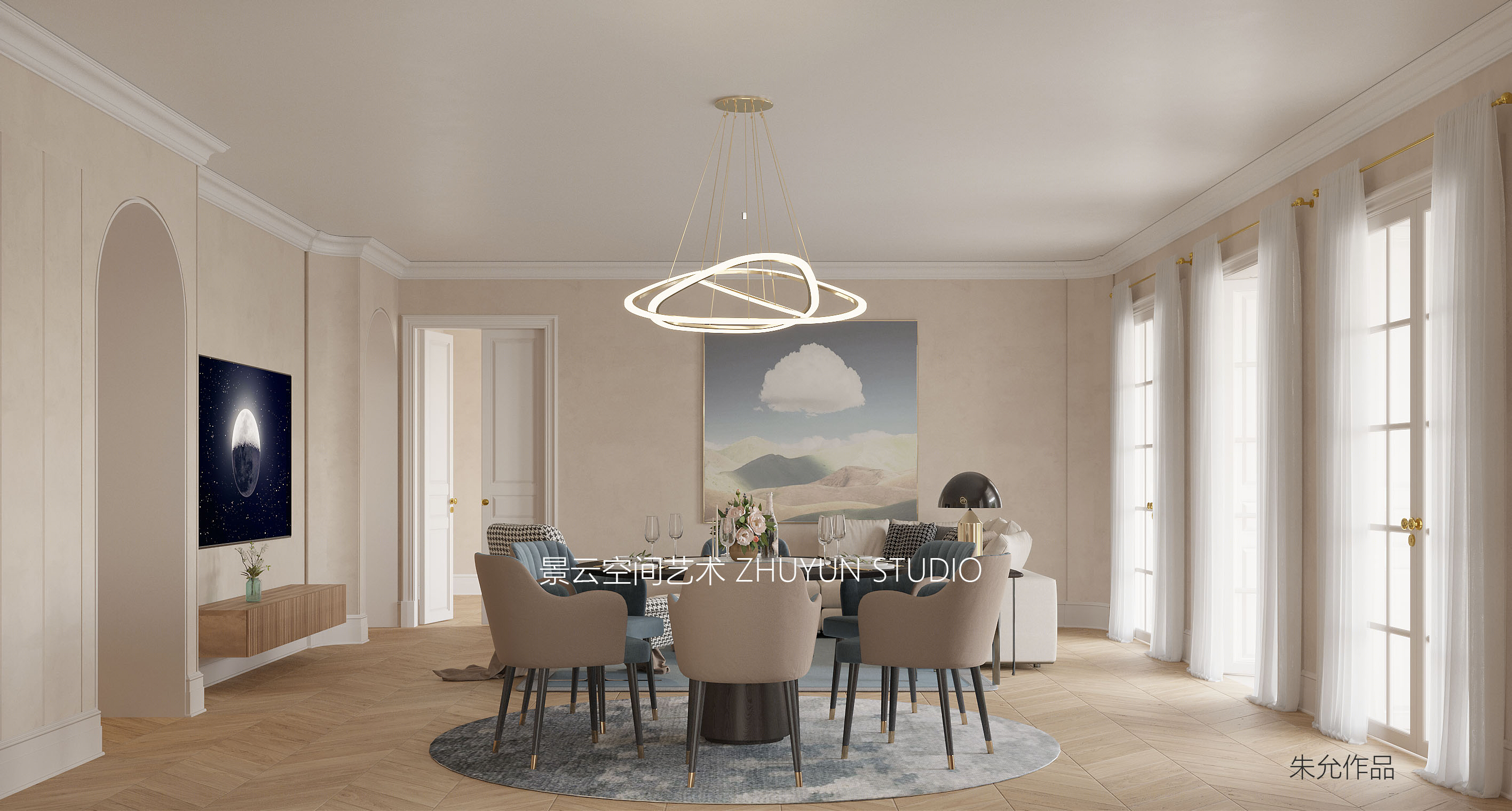 朱允作品-成都中南海棠集194（ZHUYUN STUDIO）                     -5