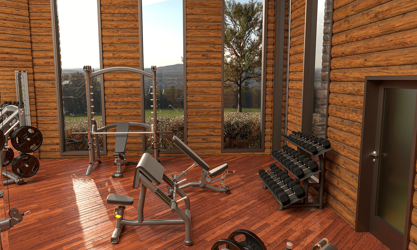 Anastasiya Gushchina丨健身房丨Country Club Remodel-2