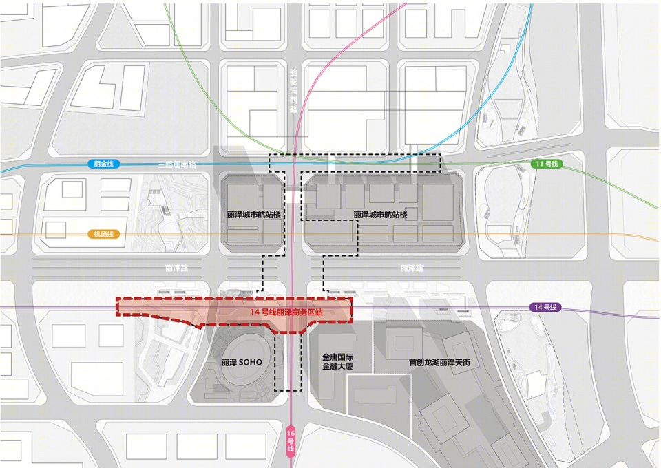 地铁14号线丽泽商务区站丨中国北京丨INSCAPE因素设计-35