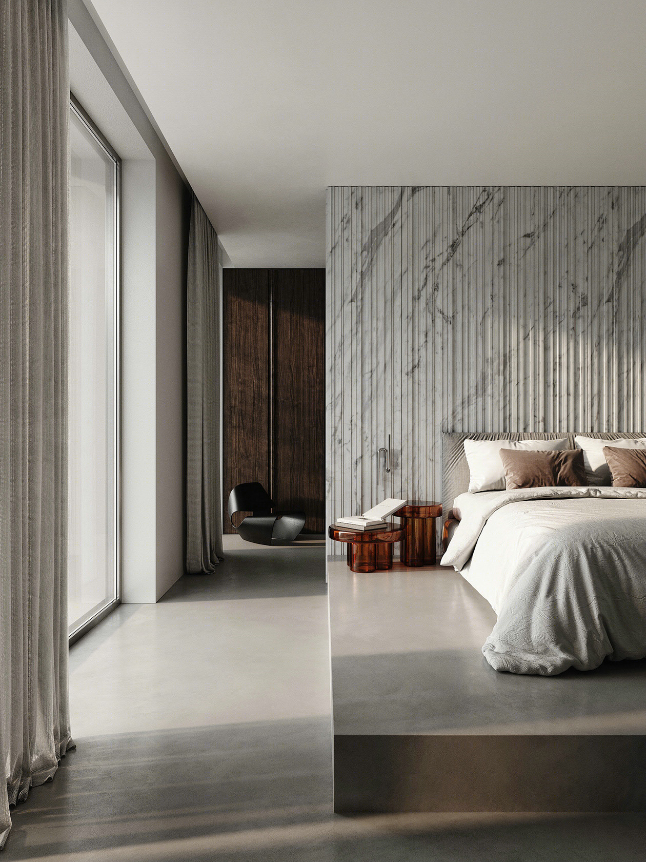 蓝色与杏仁色 打造出柔和温润的视觉感受-7