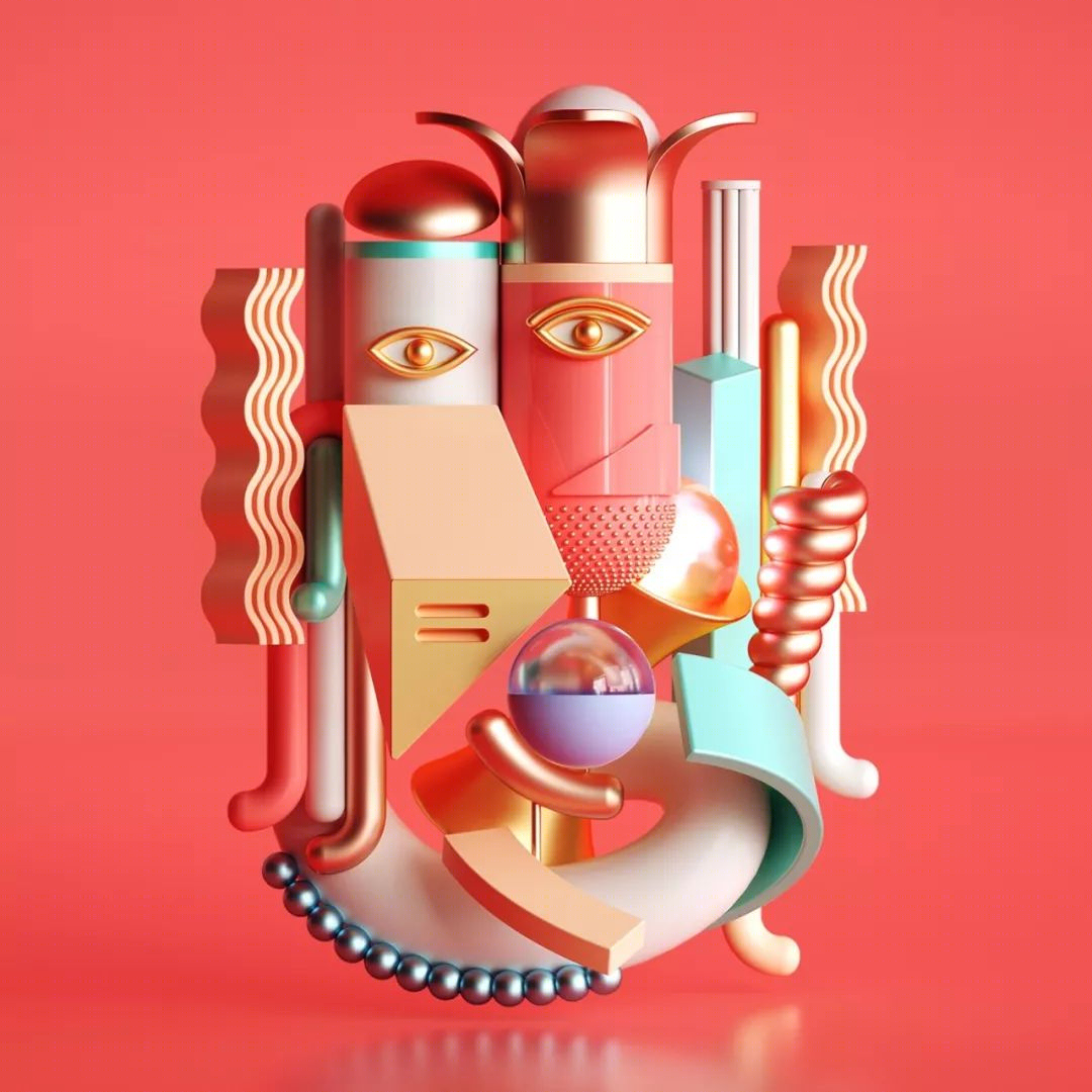 梦幻色彩的 3D 艺术盛宴-142
