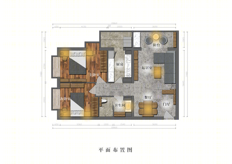 北京明日嘉园 82㎡简约现代公寓-19