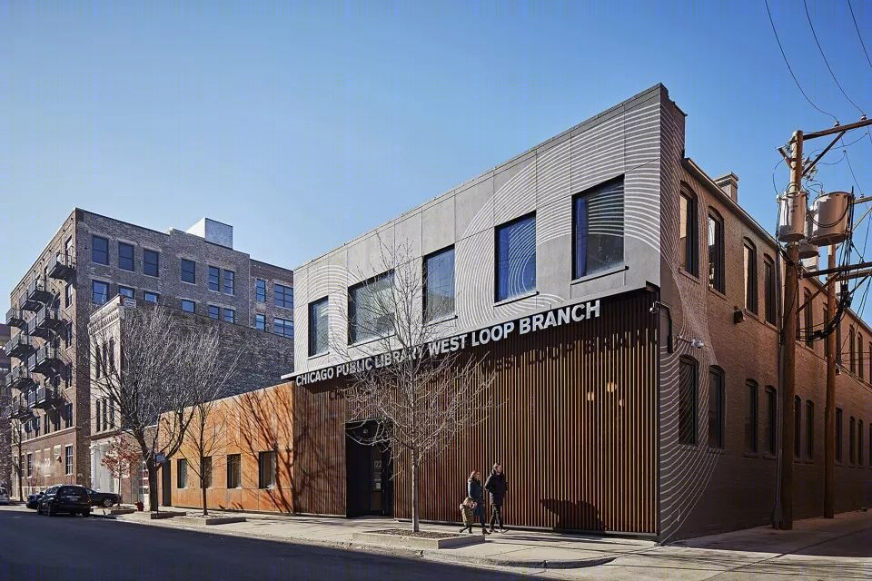 芝加哥公共图书馆 West Loop 分馆——工业风中的文学气息-4