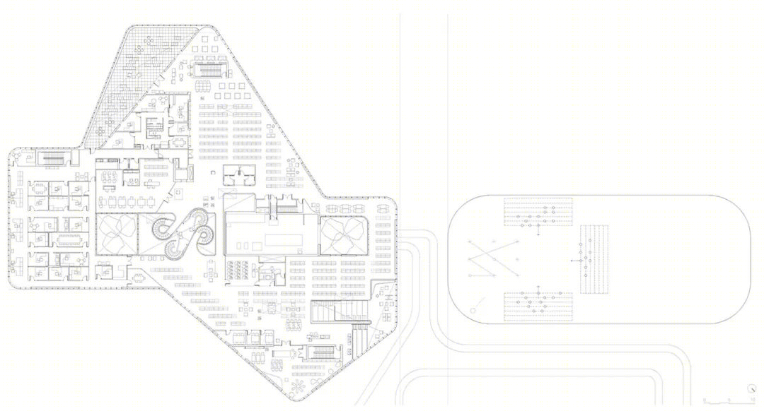 加拿大德拉蒙德维尔图书馆 | 环保、灵活的公共空间-93