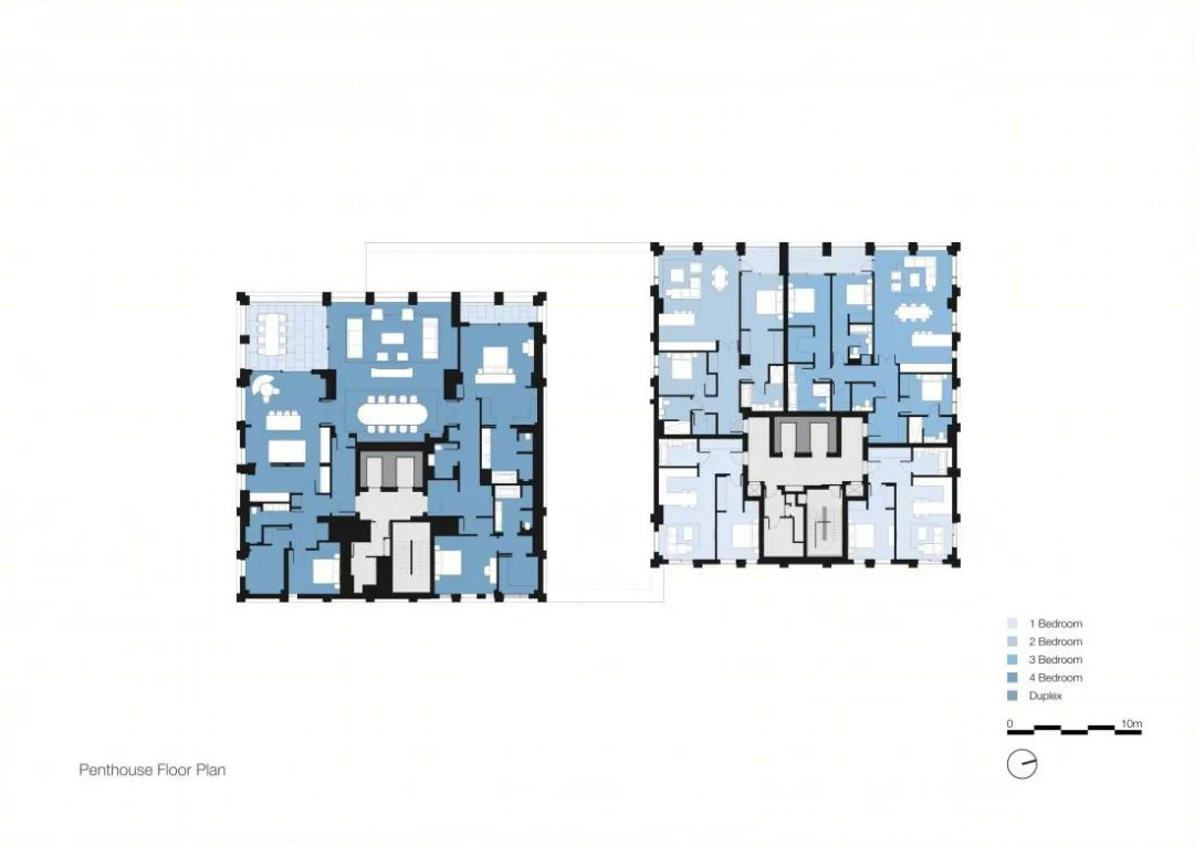 Belvedere Gardens 顶层豪宅丨英国伦敦丨Grid Architects-66