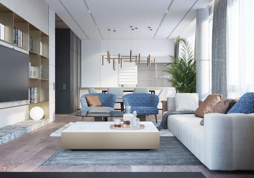 布拉格 170㎡个性高层公寓丨意大利布拉丨oni architects-9