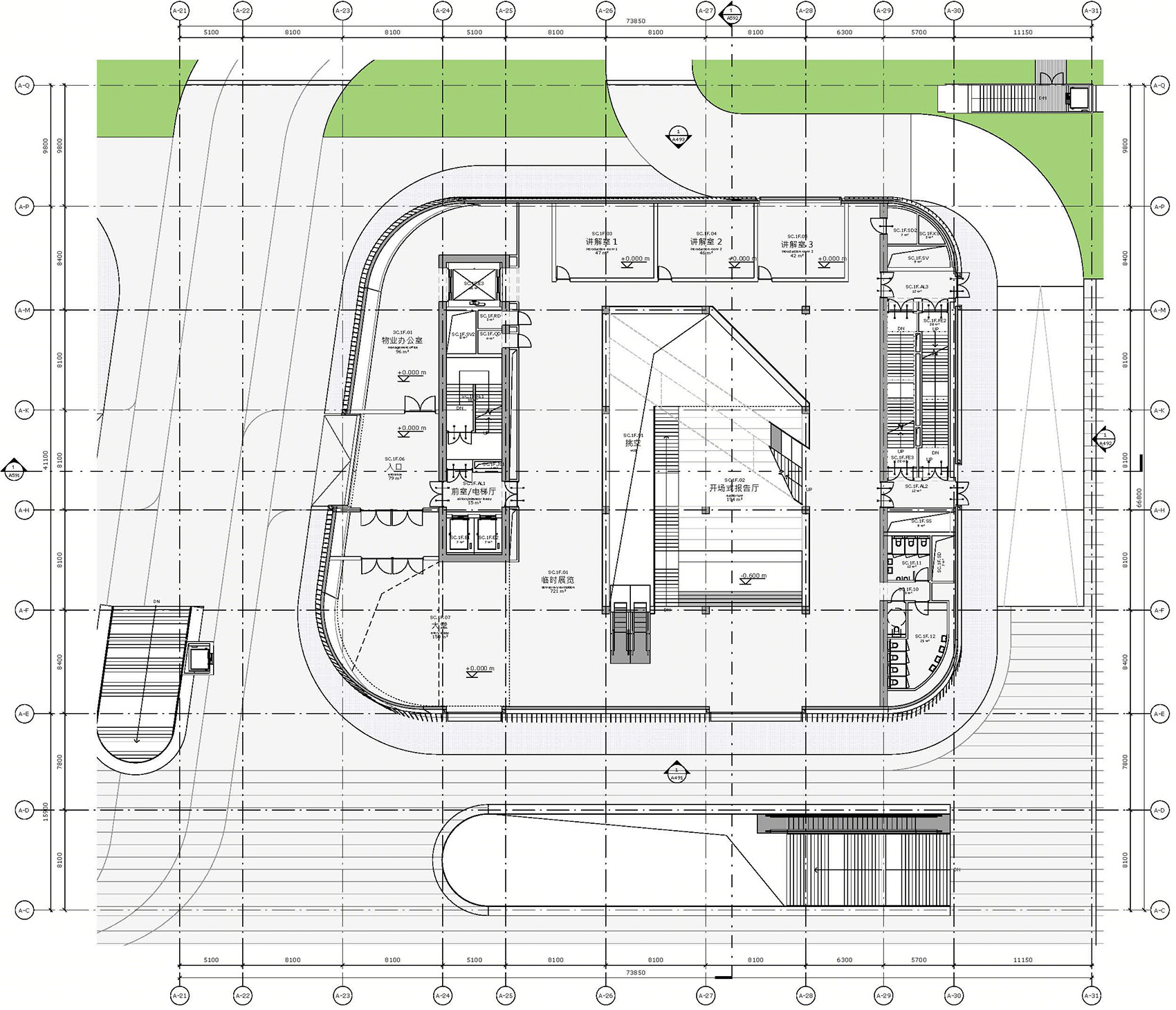 深圳龙岗三馆一城建筑-29