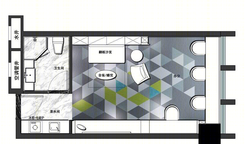 联投东方华府公寓样板房·灵动空间 绿色办公-33