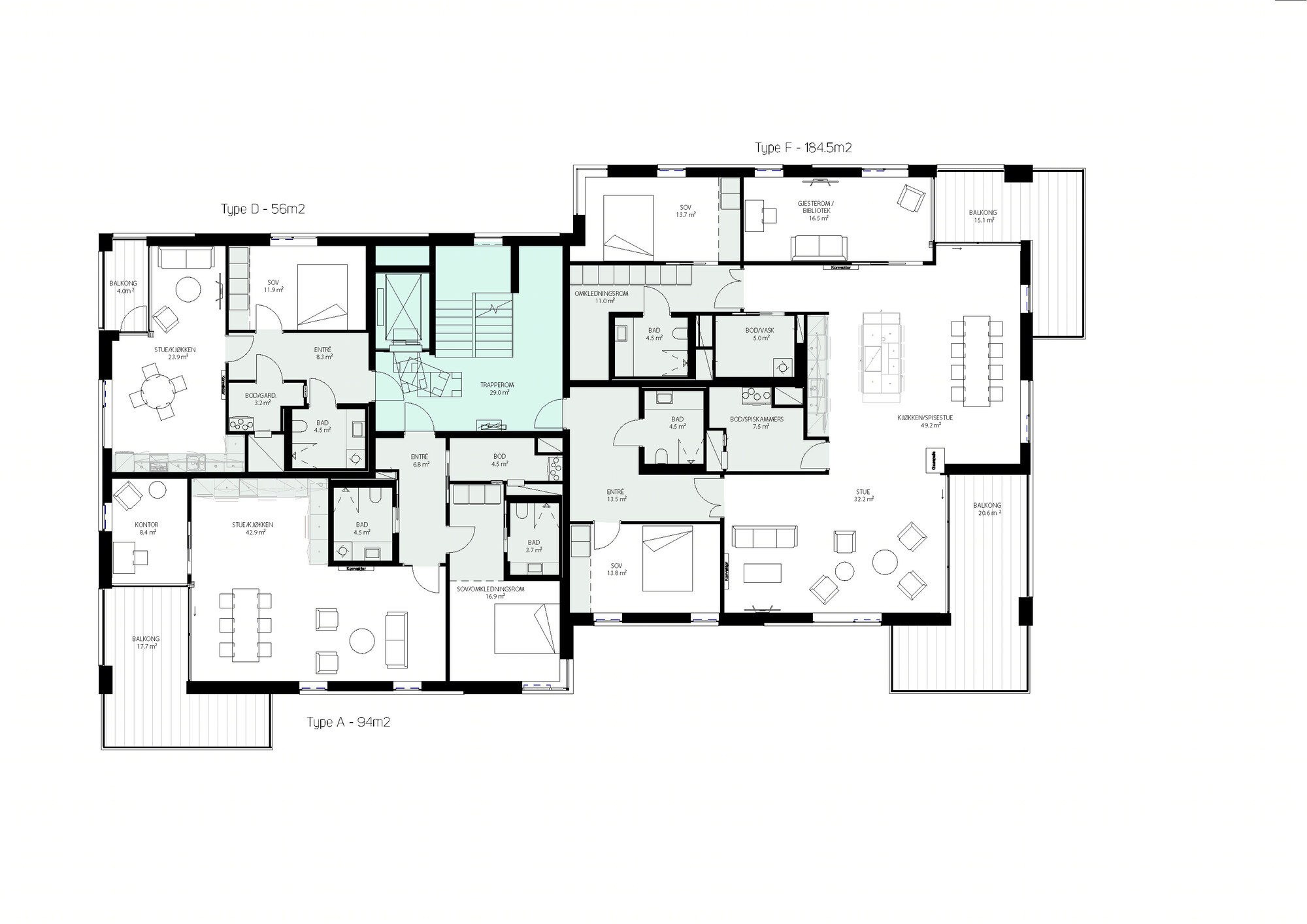 挪威 Paradis Waterfront 住房项目丨Ghilardi+Hellsten Arkitekter-21