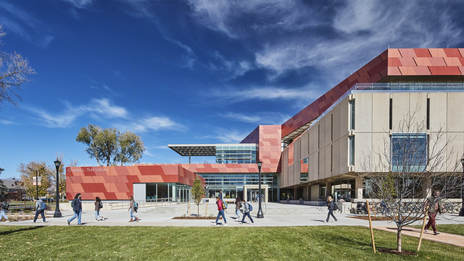 美国科罗拉多大学塔特图书馆扩建-8