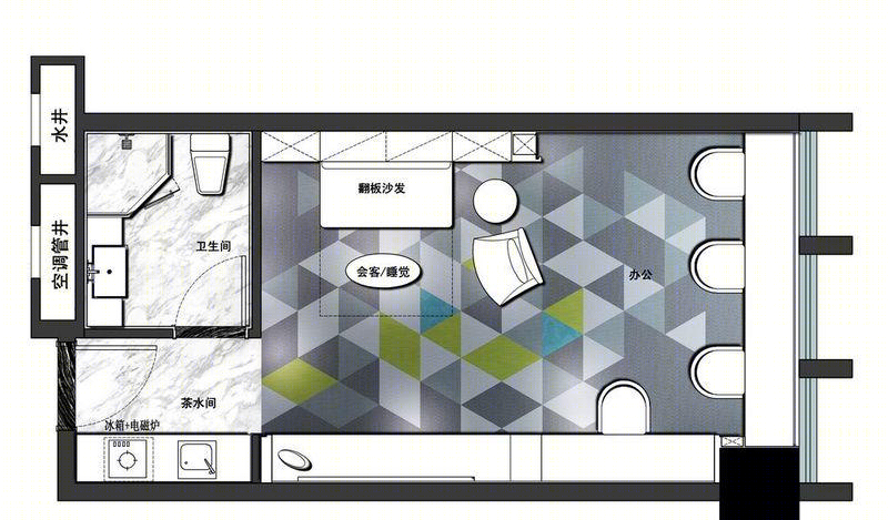 联投东方华府公寓样板房·灵动空间 绿色办公-34