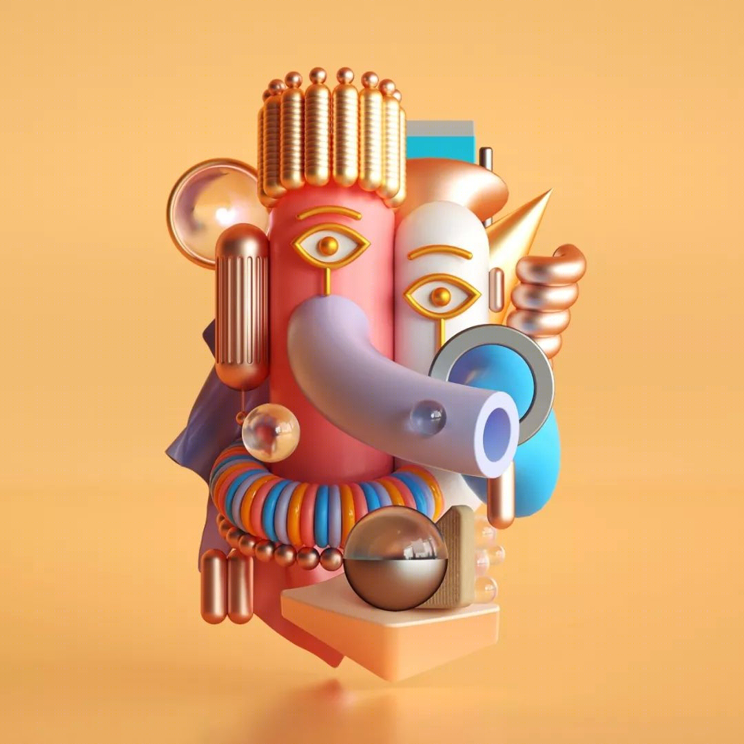 梦幻色彩的 3D 艺术盛宴-143