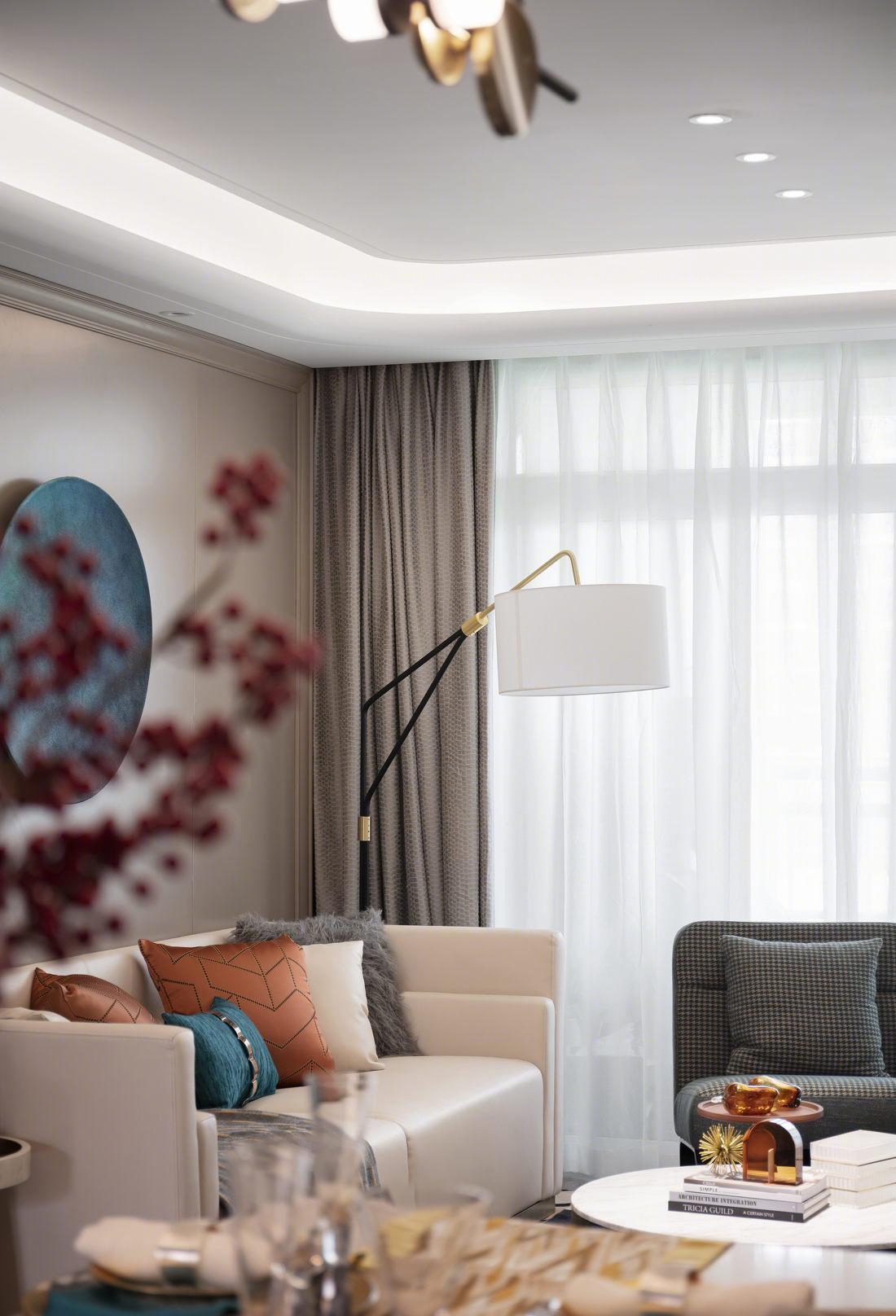 现代轻奢——治愈空间中的金色魅影。-3