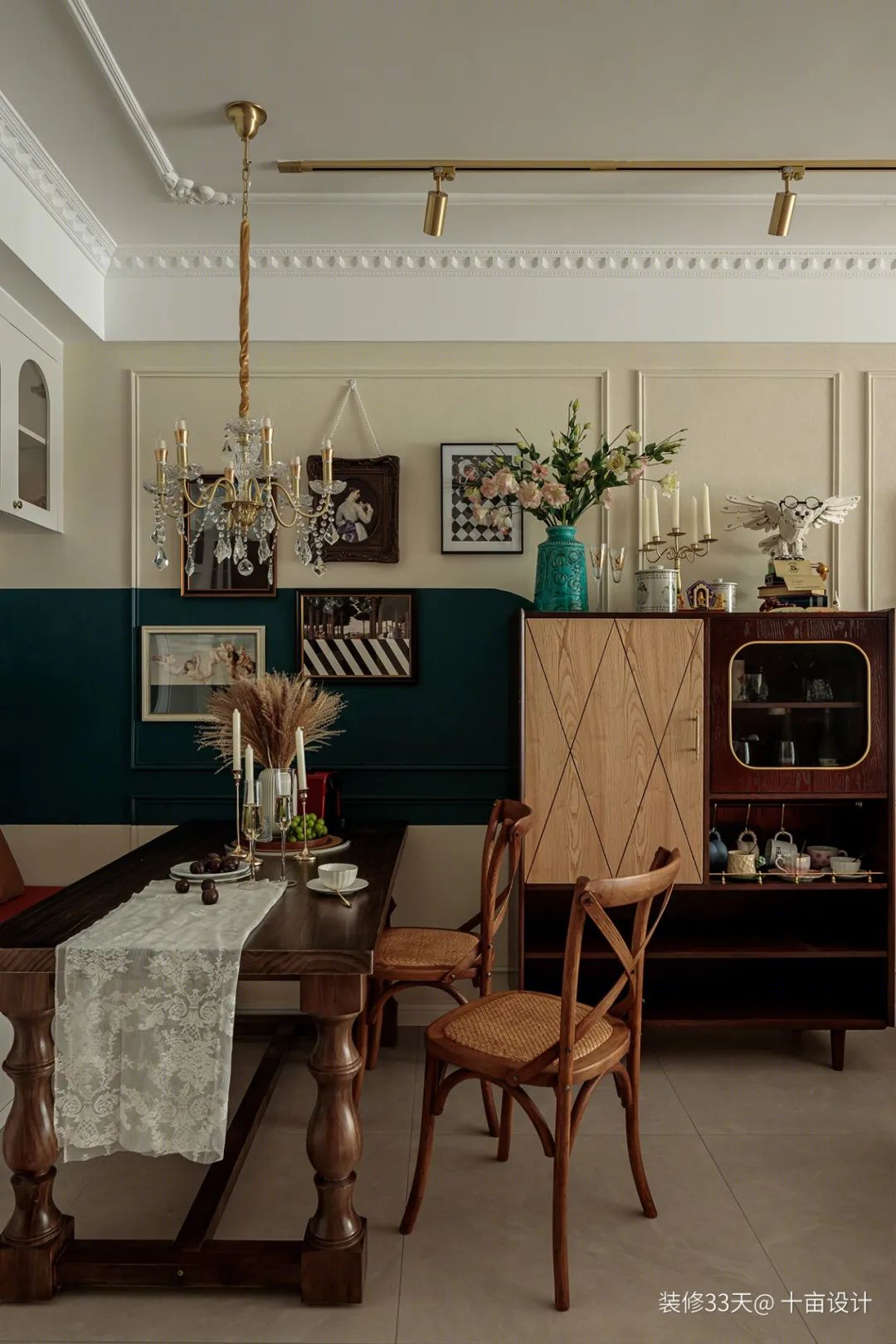 复古混搭婚房丨中国内江丨十亩设计（内江）-19