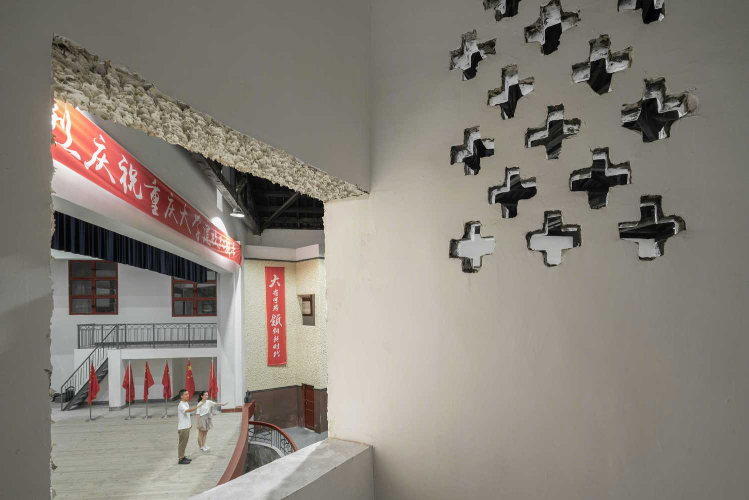 重庆中央大学“七七抗战”礼堂旧址翻新-30