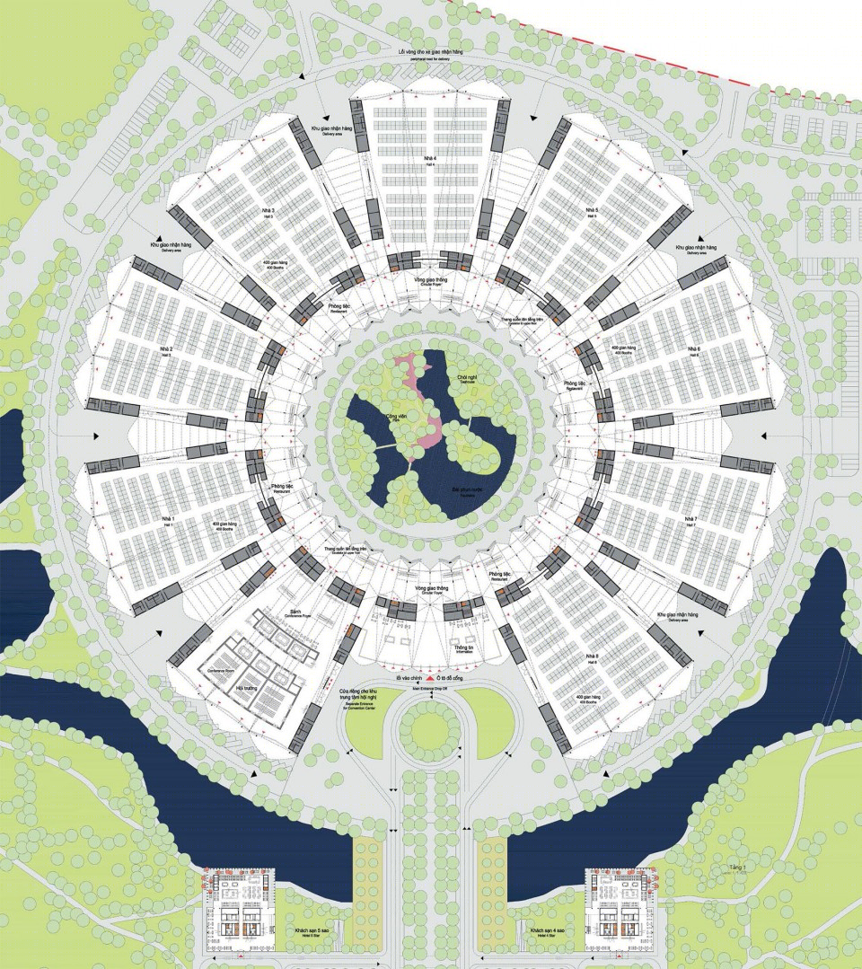 越南国家会议展览中心丨冯·格康,合伙人建筑师事务所-14