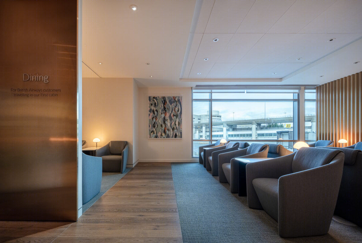 旧金山机场英国航空休息室——WDA | William Duff Architects 的优雅之作-8