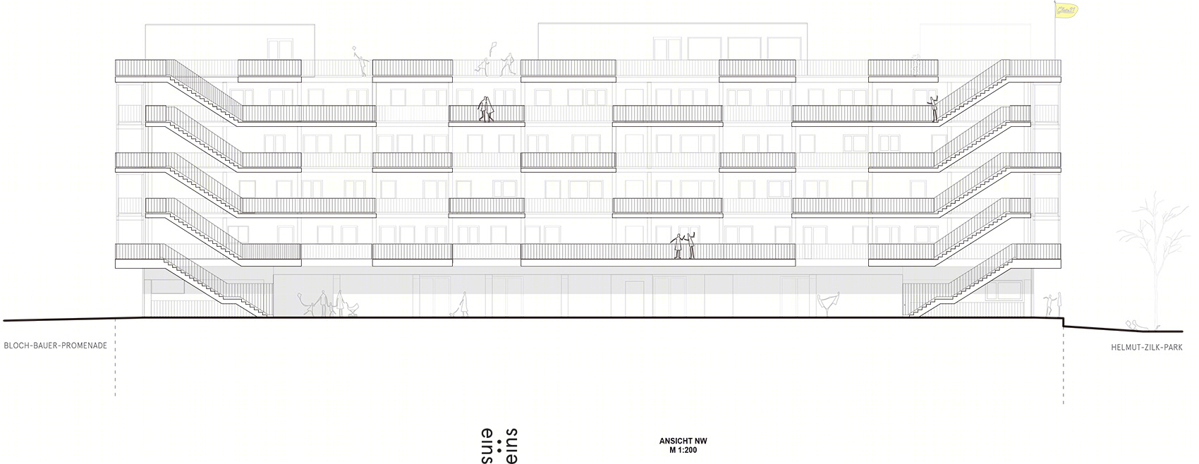维也纳零能耗社会保障住宅 · Gleis 21 联合住宅丨奥地利维也纳丨einszueins architektur-33