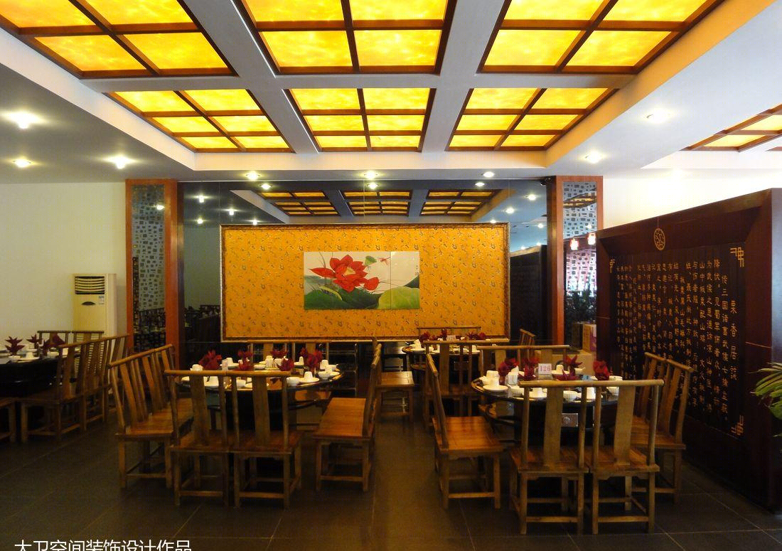 成都板栗养生鸡店——古韵金箔，精品酒店氛围的餐饮空间-14