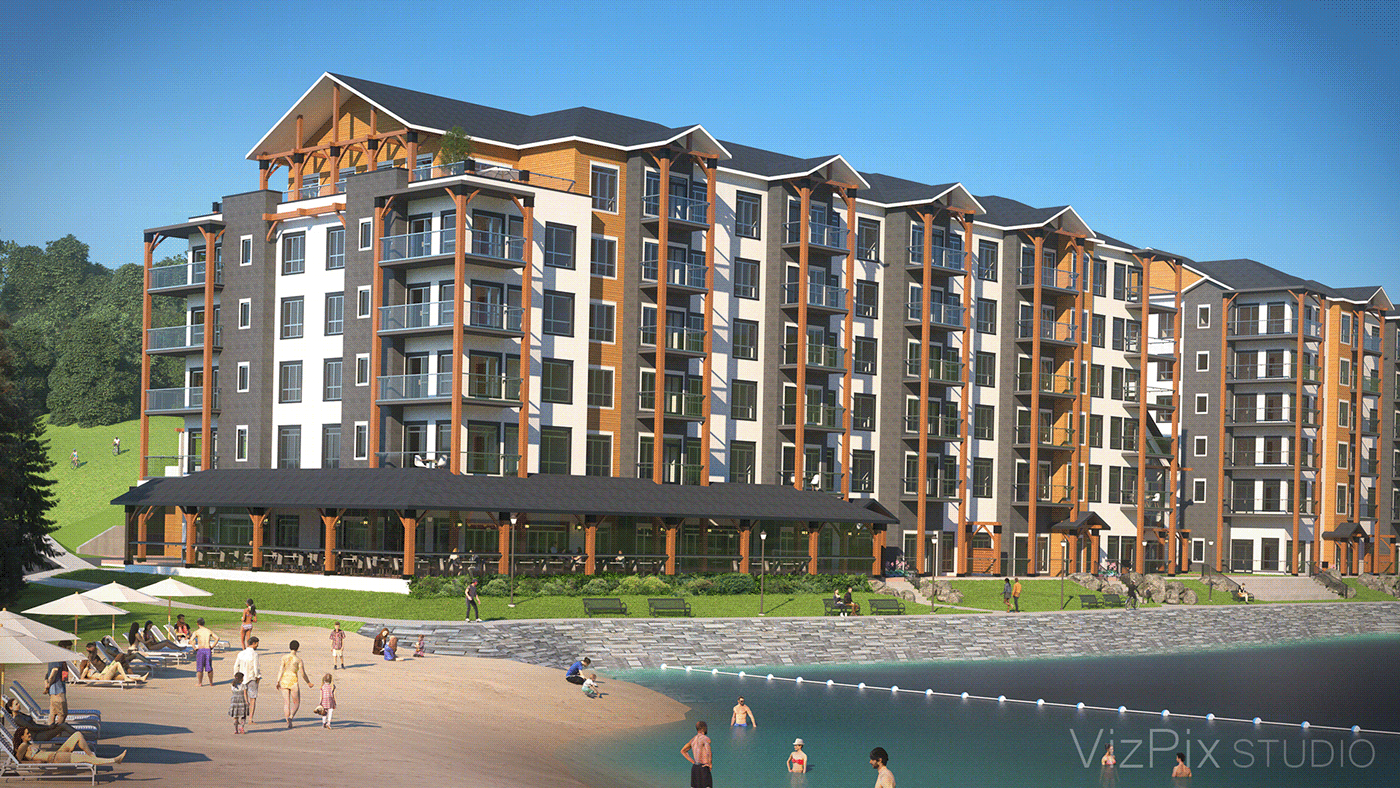 Anastasiya Gushchina丨公寓建筑丨Horseshoe Valley Edge Condo Visualization-4