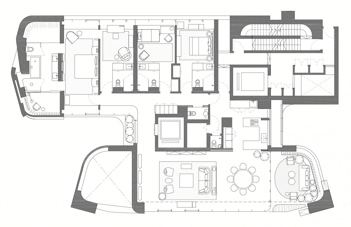 新加坡 UNStudio 设计之作 | Ardmore Residence 现代东方家具美学公寓-15