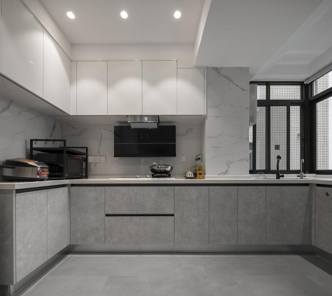 130m²五口之家留白设计-17
