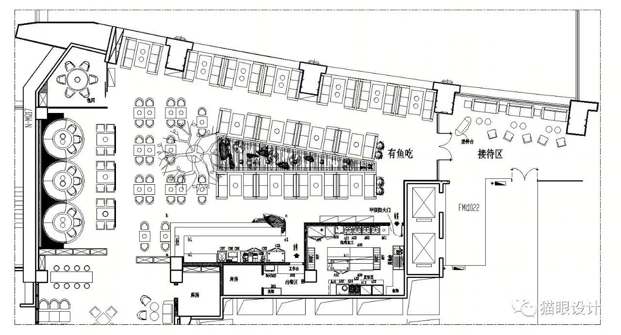 《有鱼吃纸上烤鱼》 | 竹编元素打造轻松休闲就餐空间-9